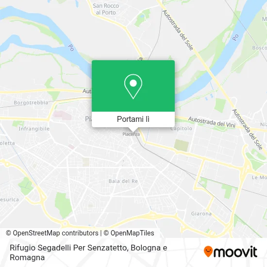 Mappa Rifugio Segadelli Per Senzatetto