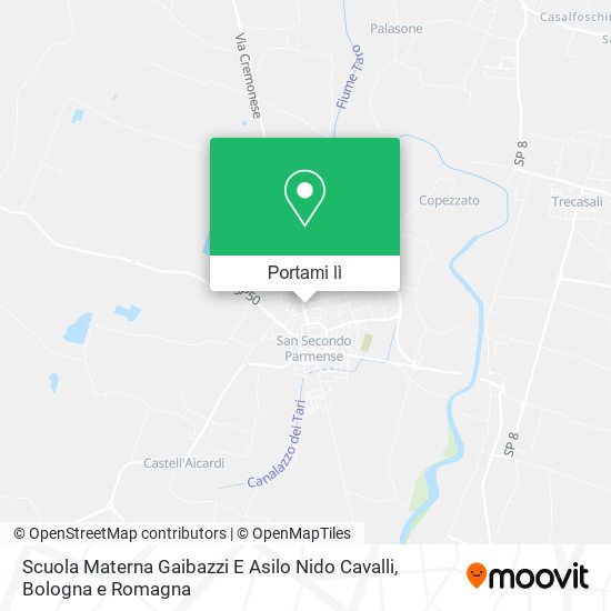 Mappa Scuola Materna Gaibazzi E Asilo Nido Cavalli