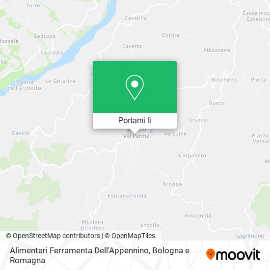 Mappa Alimentari Ferramenta Dell'Appennino