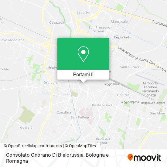 Mappa Consolato Onorario Di Bielorussia
