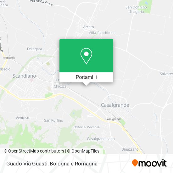 Mappa Guado Via Guasti