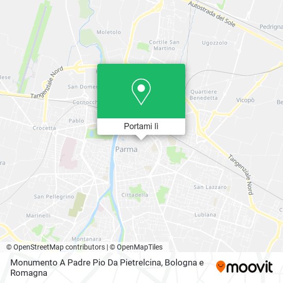 Mappa Monumento A Padre Pio Da Pietrelcina