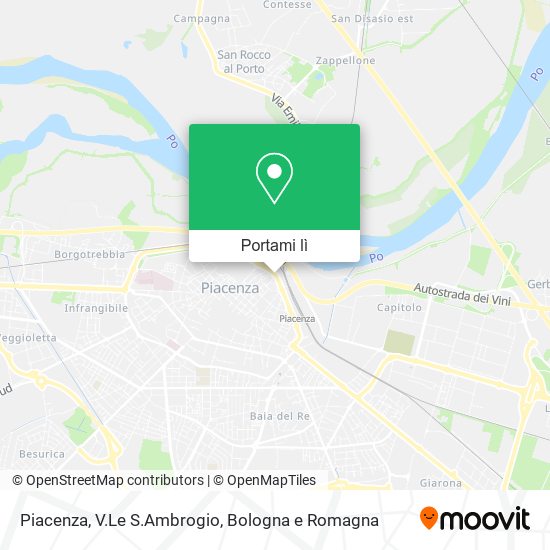 Mappa Piacenza, V.Le S.Ambrogio