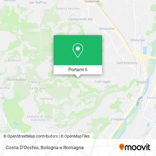 Mappa Costa D'Occhio