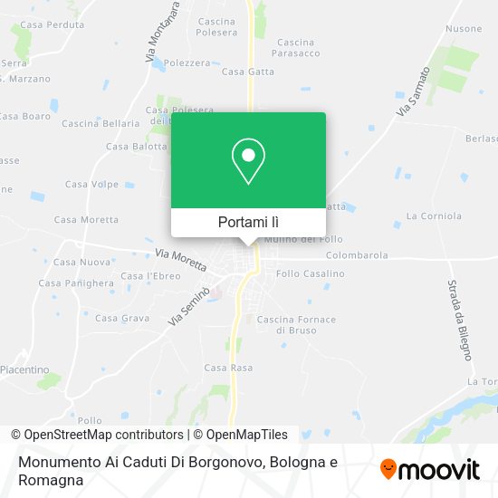 Mappa Monumento Ai Caduti Di Borgonovo