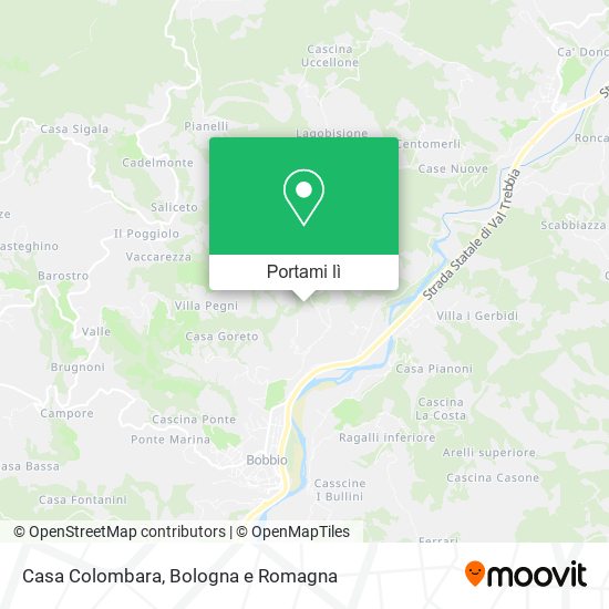 Mappa Casa Colombara