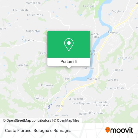 Mappa Costa Fiorano