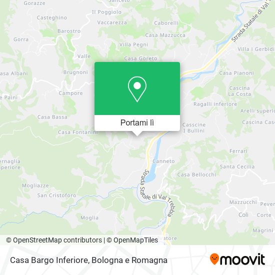 Mappa Casa Bargo Inferiore