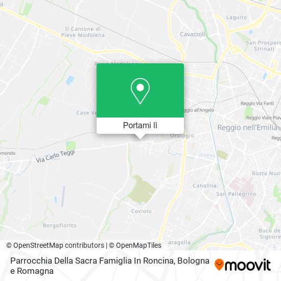 Mappa Parrocchia Della Sacra Famiglia In Roncina