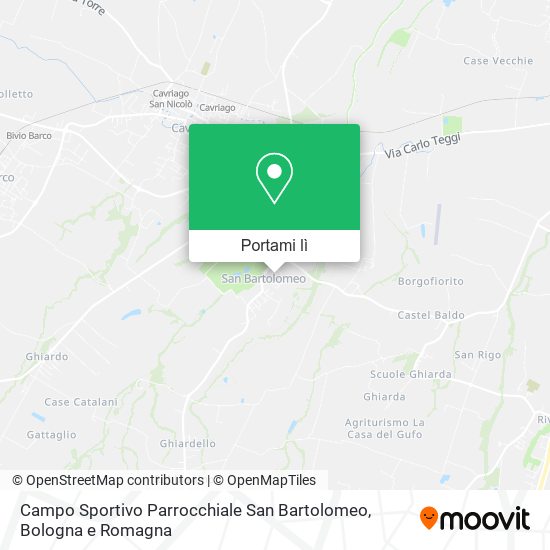 Mappa Campo Sportivo Parrocchiale San Bartolomeo