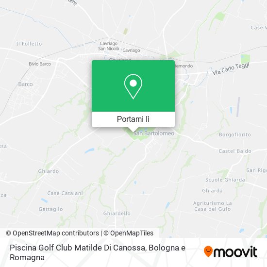 Mappa Piscina Golf Club Matilde Di Canossa