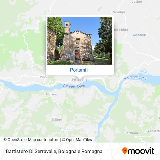 Mappa Battistero Di Serravalle