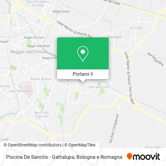 Mappa Piscina De Sanctis - Gattalupa
