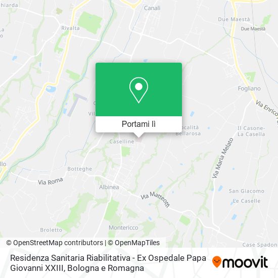 Mappa Residenza Sanitaria Riabilitativa - Ex Ospedale Papa Giovanni XXIII