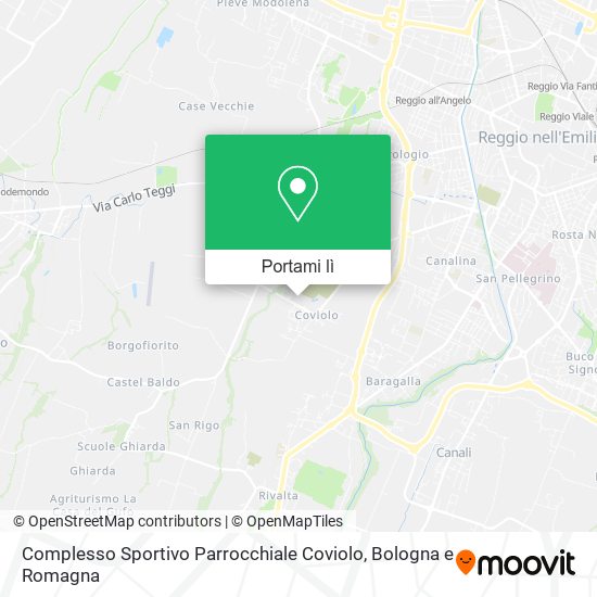 Mappa Complesso Sportivo Parrocchiale Coviolo