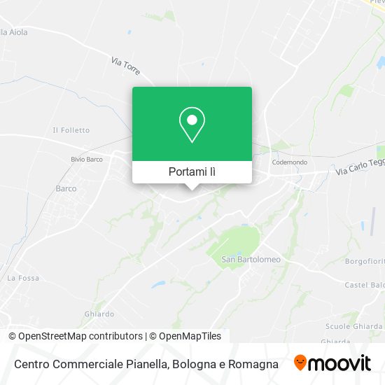 Mappa Centro Commerciale Pianella