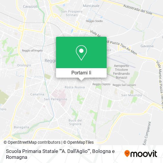 Mappa Scuola Primaria Statale ""A. Dall'Aglio""