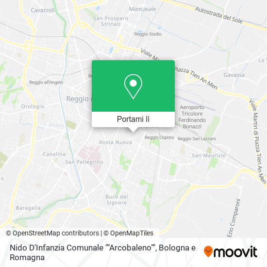 Mappa Nido D'Infanzia Comunale ""Arcobaleno""