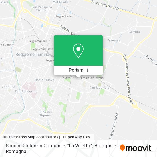 Mappa Scuola D'Infanzia Comunale ""La Villetta""