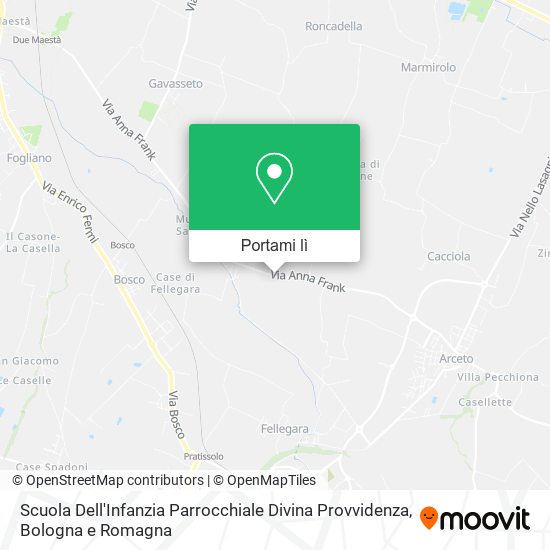 Mappa Scuola Dell'Infanzia Parrocchiale Divina Provvidenza