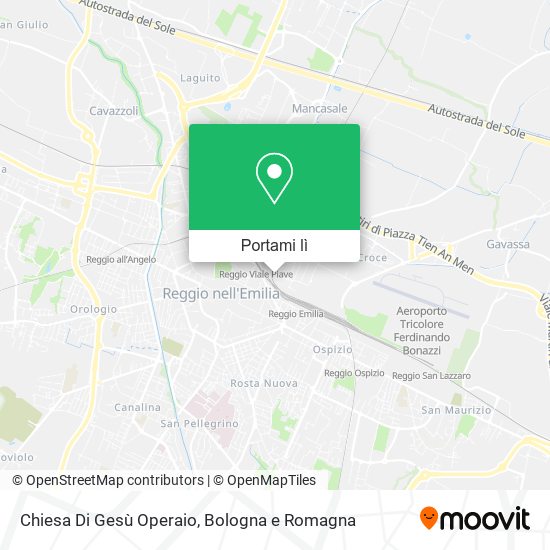 Mappa Chiesa Di Gesù Operaio