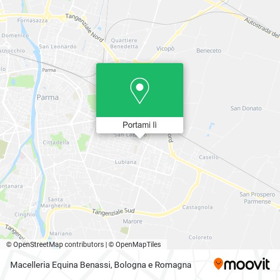 Mappa Macelleria Equina Benassi