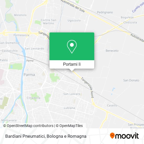 Mappa Bardiani Pneumatici