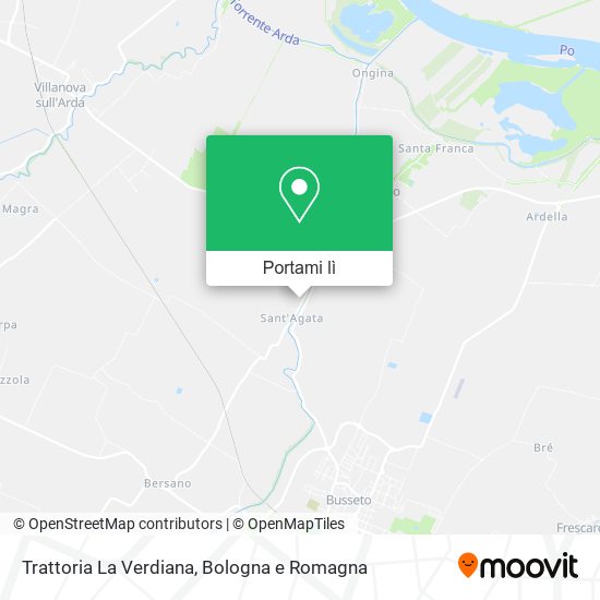 Mappa Trattoria La Verdiana