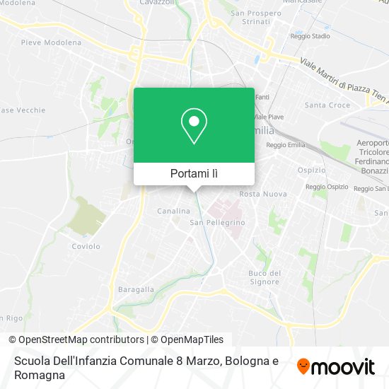 Mappa Scuola Dell'Infanzia Comunale 8 Marzo