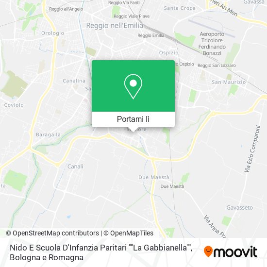 Mappa Nido E Scuola D'Infanzia Paritari ""La Gabbianella""