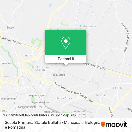 Mappa Scuola Primaria Statale Balletti - Mancasale