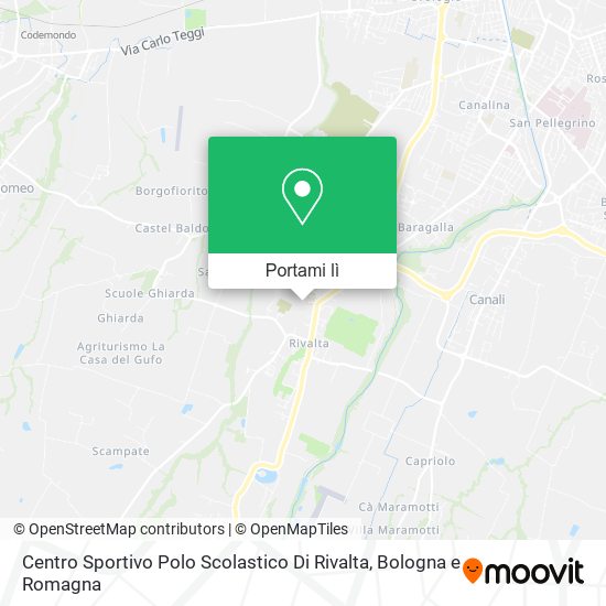 Mappa Centro Sportivo Polo Scolastico Di Rivalta