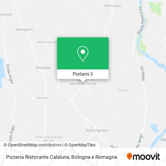 Mappa Pizzeria Ristorante Calaluna