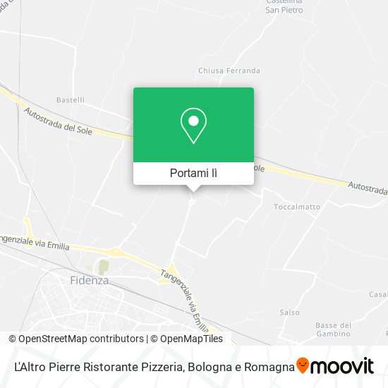 Mappa L'Altro Pierre Ristorante Pizzeria