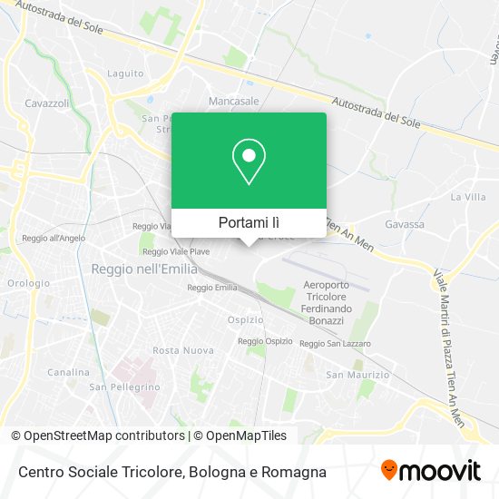 Mappa Centro Sociale Tricolore