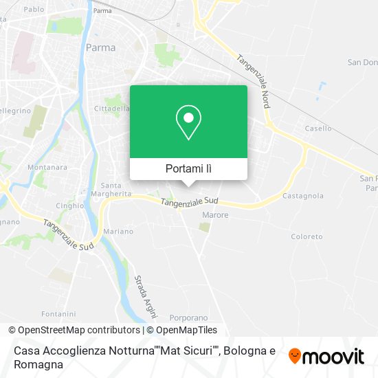 Mappa Casa Accoglienza Notturna""Mat Sicuri""