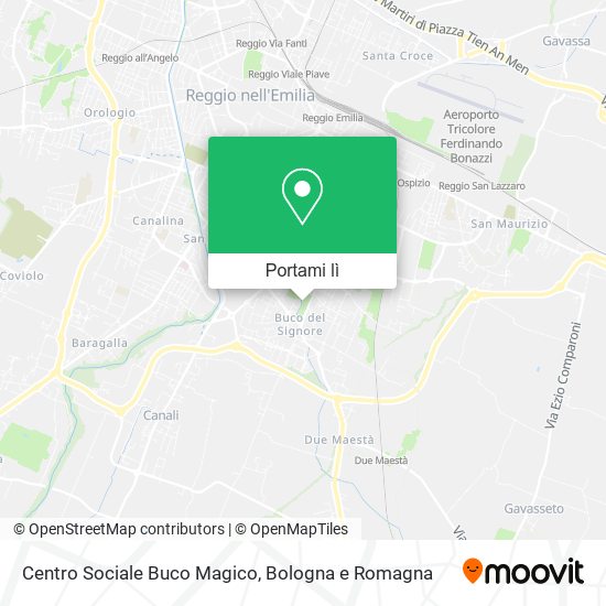Mappa Centro Sociale Buco Magico