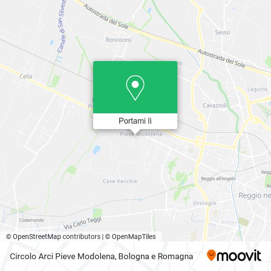 Mappa Circolo Arci Pieve Modolena