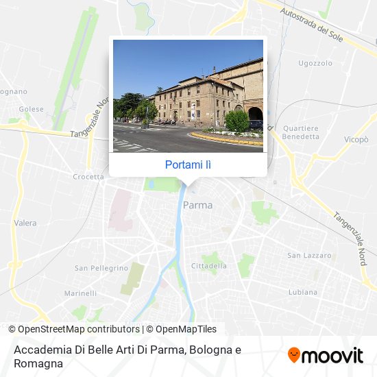Mappa Accademia Di Belle Arti Di Parma