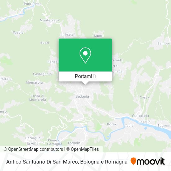Mappa Antico Santuario Di San Marco