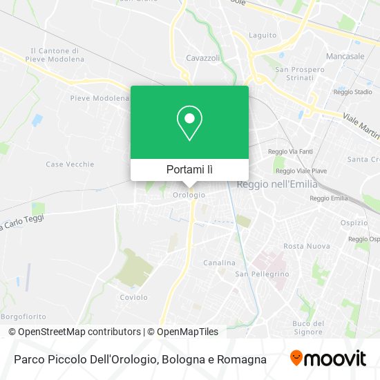 Mappa Parco Piccolo Dell'Orologio