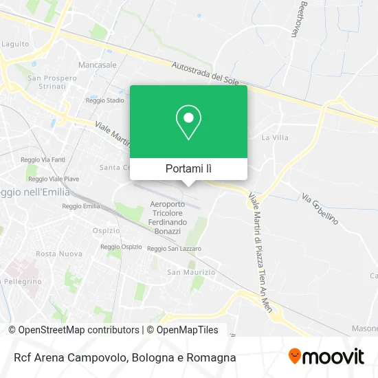 Mappa Rcf Arena Campovolo
