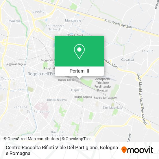 Mappa Centro Raccolta Rifiuti Viale Del Partigiano