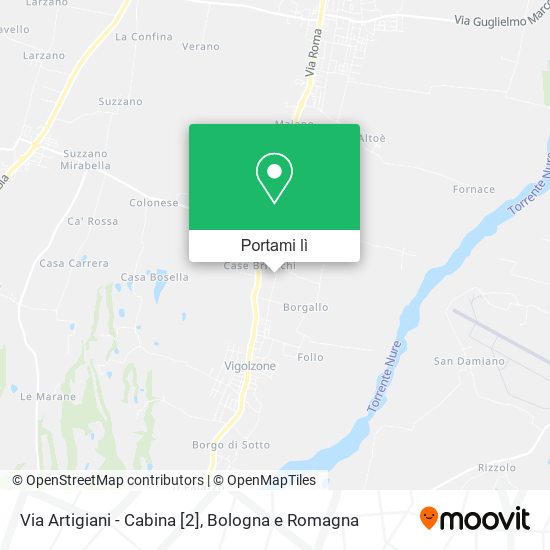 Mappa Via Artigiani - Cabina [2]
