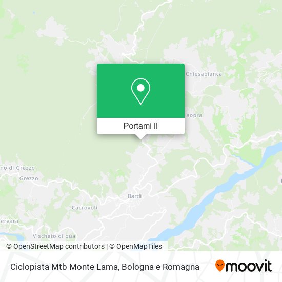 Mappa Ciclopista Mtb Monte Lama