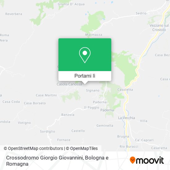 Mappa Crossodromo Giorgio Giovannini