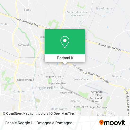 Mappa Canale Reggio III