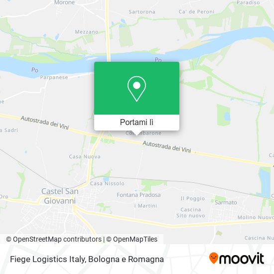 Mappa Fiege Logistics Italy