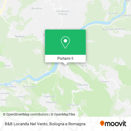 Mappa B&B Locanda Nel Vento