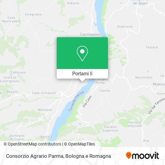 Mappa Consorzio Agrario Parma